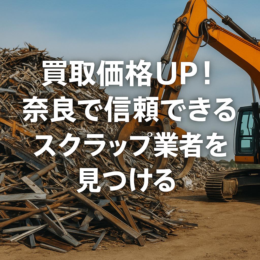 買取価格UP！奈良で信頼できるスクラップ業者を見つける