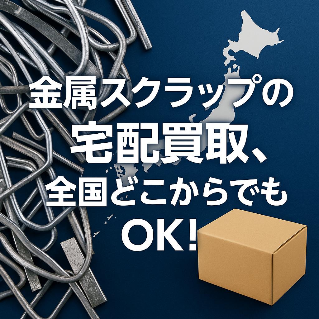 金属スクラップの宅配買取、全国どこからでもOK！